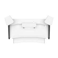 Enterprise Desk With Keyboard Pullout Option white