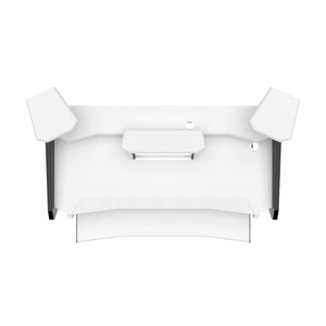 Enterprise Desk With Keyboard Pullout Option white
