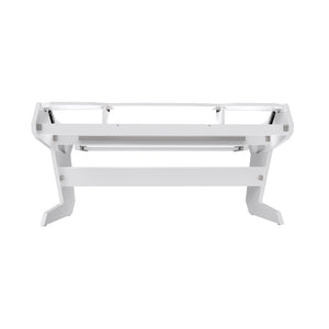 Commander V2 Desk with Keyboard pullout option All White