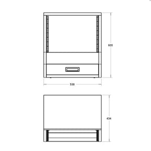 Floor rack cabinet White for Enterprise and Commander Series