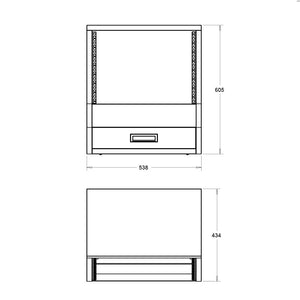 Floor rack cabinet White for Enterprise and Commander Series - B-stock