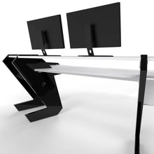 PRO LINE Classic Desk all Black and Keyboard pull out option - Bundle
