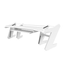 PRO LINE SL Desk All White and Pull out keyboard tray Bundle